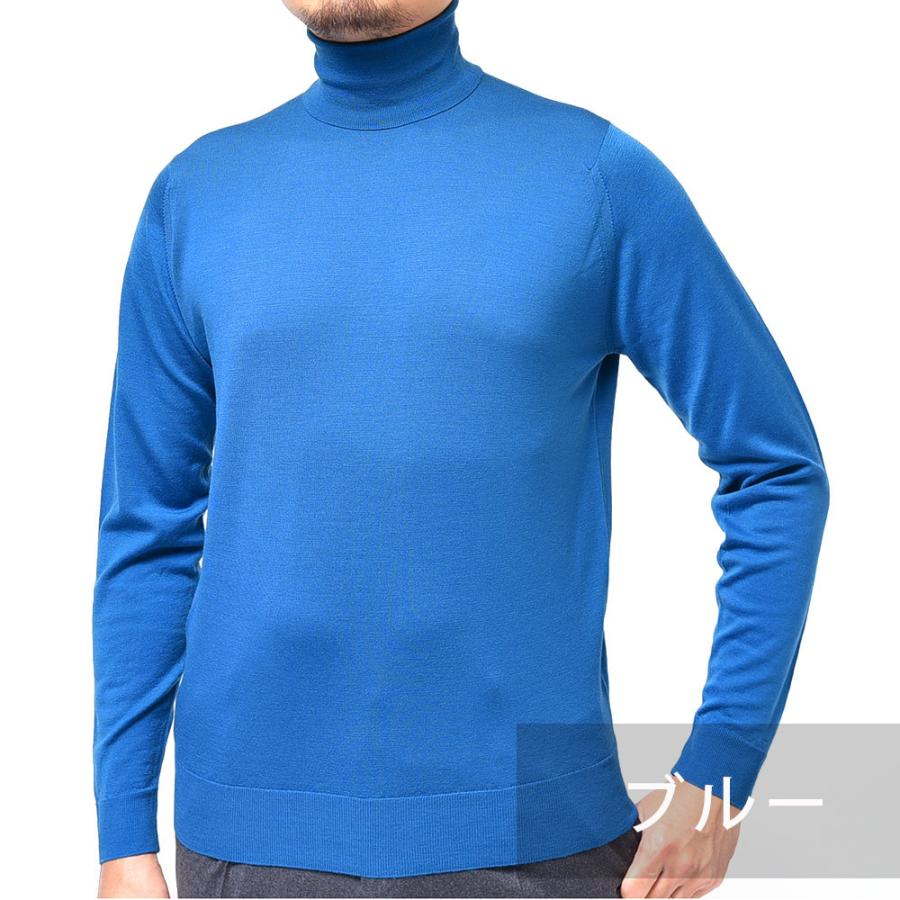 JOHN SMEDLEY ジョンスメドレー RENOLD メリノウール 30ゲージ タートルネック ニット MODERN FIT |  | 10