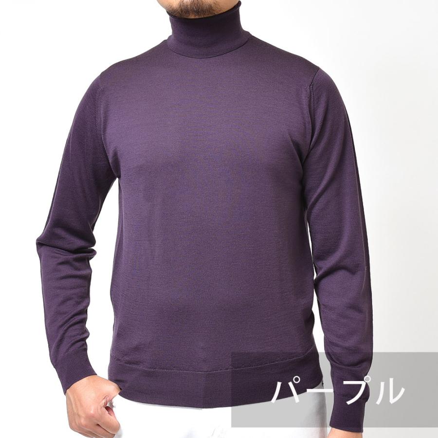JOHN SMEDLEY ジョンスメドレー RENOLD メリノウール 30ゲージ タートルネック ニット MODERN FIT |  | 09