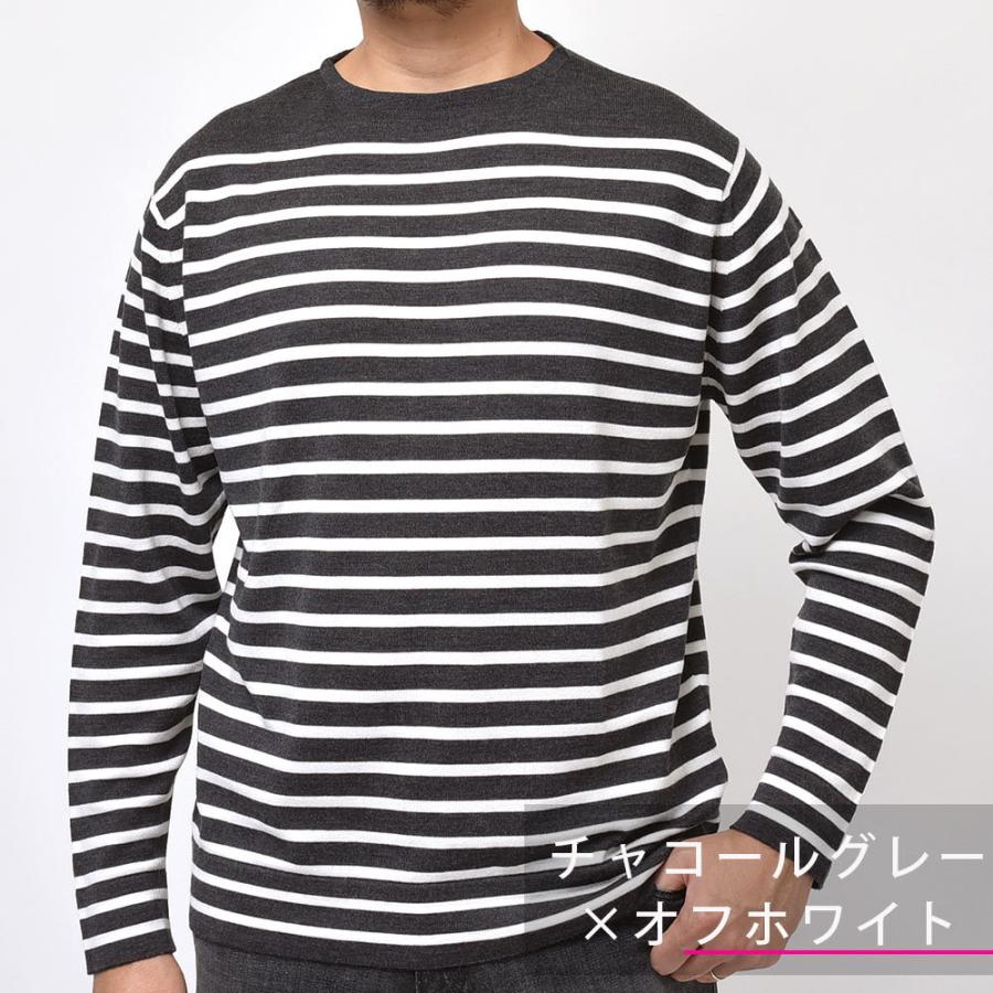 JOHN SMEDLEY ジョンスメドレー A4474 メリノウール 24ゲージ ボーダー