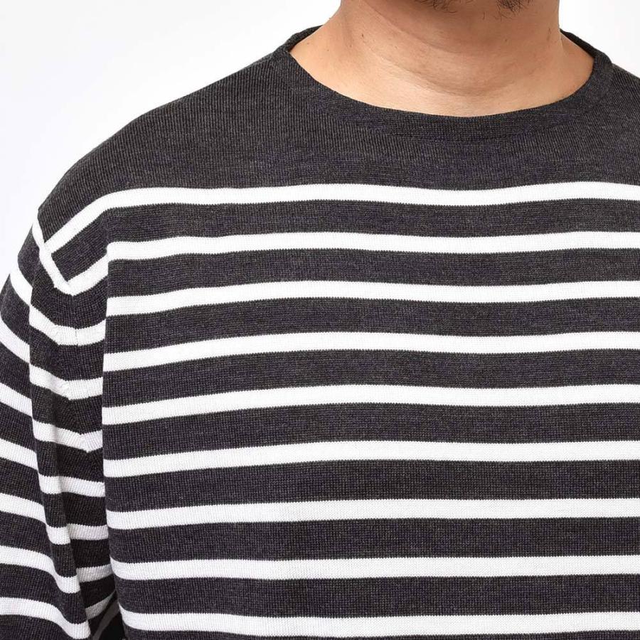 JOHN SMEDLEY ジョンスメドレー A4474 メリノウール 24ゲージ ボーダー