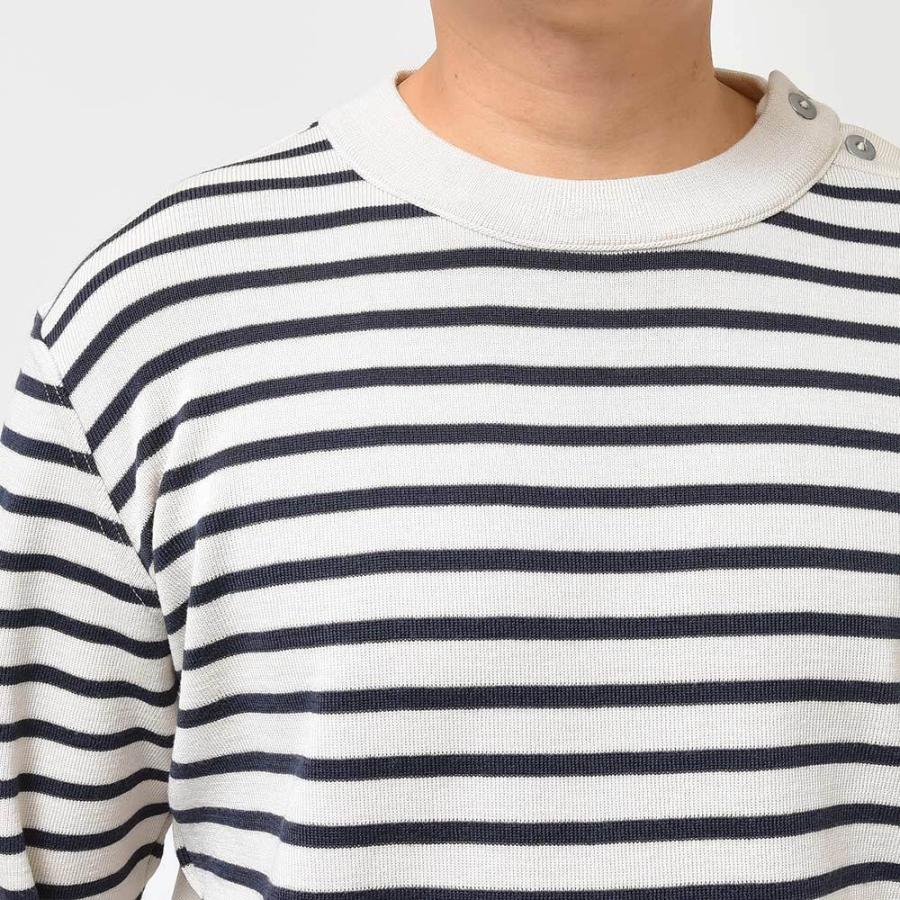 S.N.S HERNING SNSハーニング NAVAL crew neck ウール ボーダー 肩 