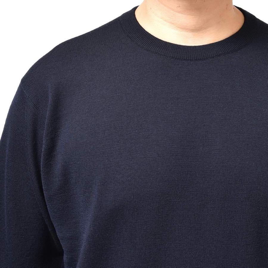 JOHN SMEDLEY ジョンスメドレー A4543 メリノウール 24ゲージ クルー