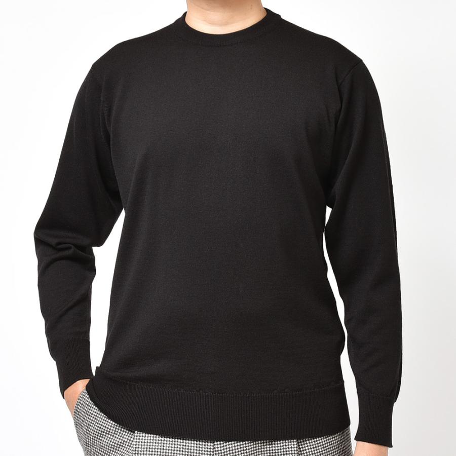 JOHN SMEDLEY ジョンスメドレー A4543 メリノウール 24ゲージ クルー