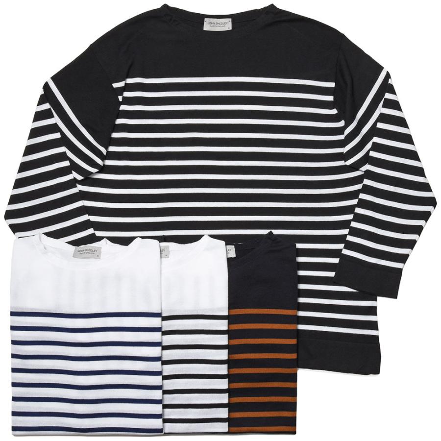 【新品】ジョンスメドレー シーアイランドコットン ボーダーシャツ Lサイズ 新品】ジョンスメドレー シーアイランドコットン ボーダーシャツ Lサイズ