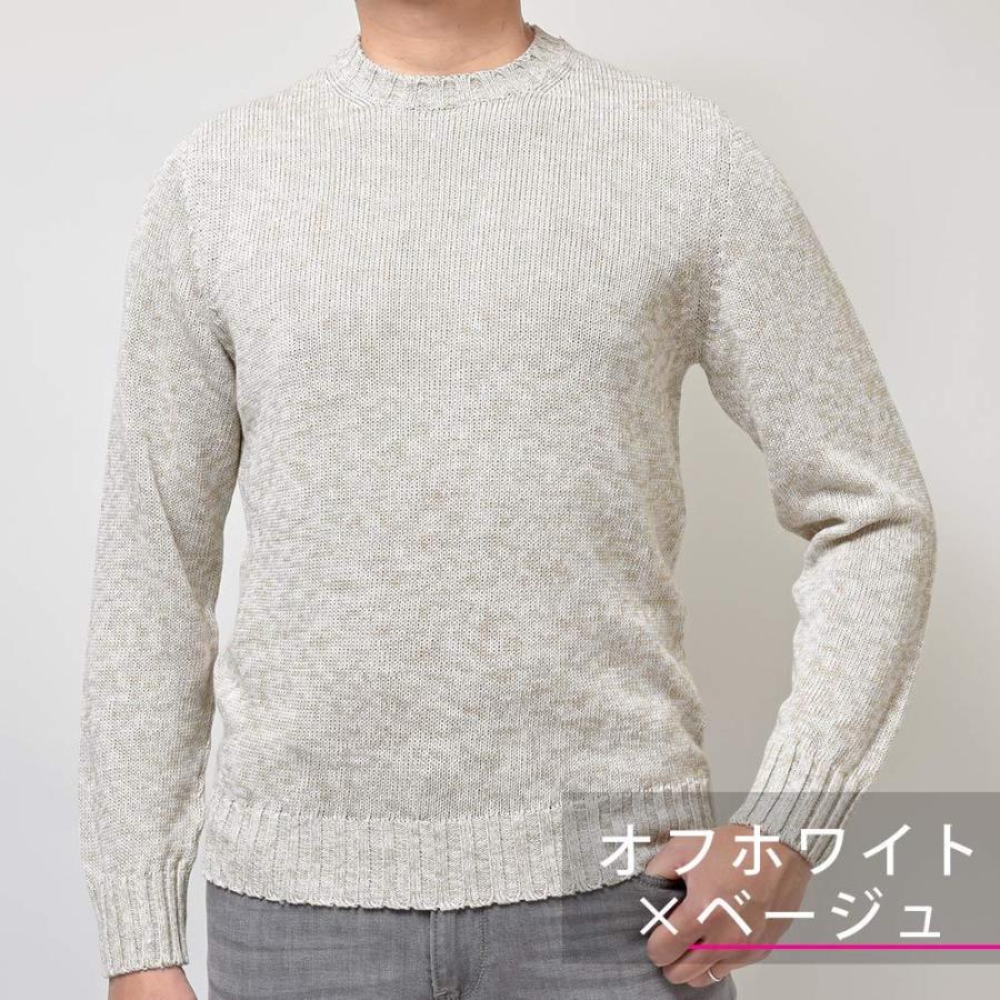 新品 Settefili Cashmere リネン シルク クルーネック ニット Settefili Cashmere セッテフィーリ カシミア リネン コットン
