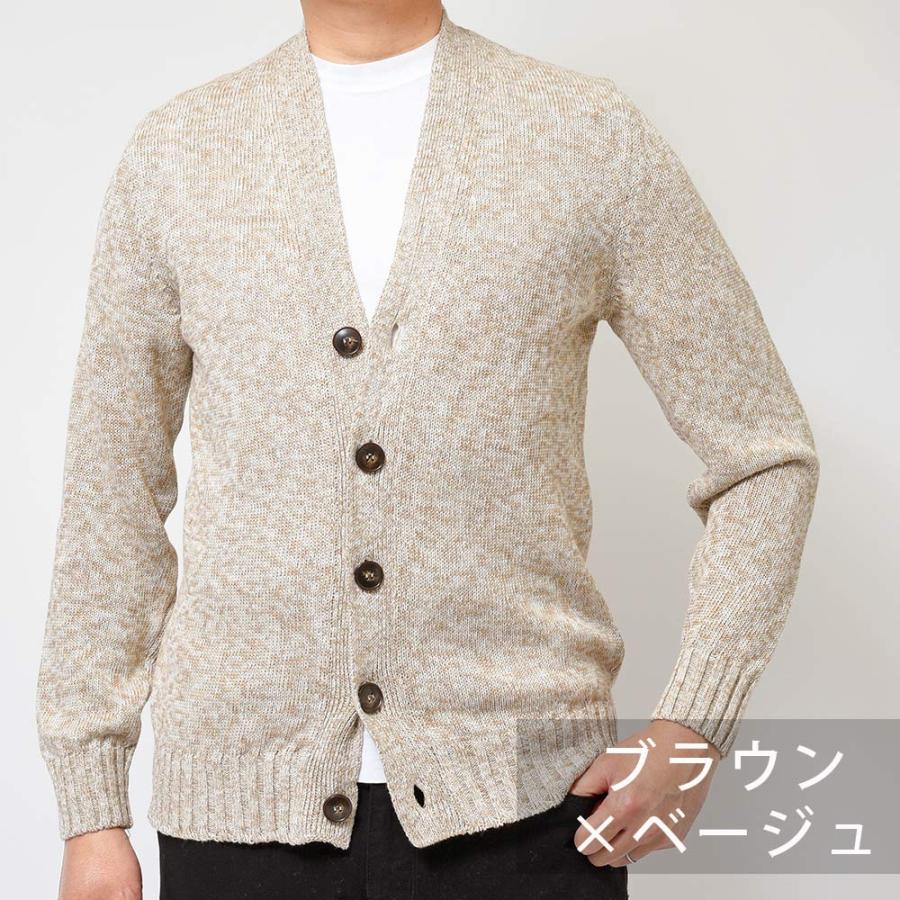 Settefili Cashmere セッテフィーリ カシミアリネン コットン メランジ ニット カーディガン｜realclothing｜09