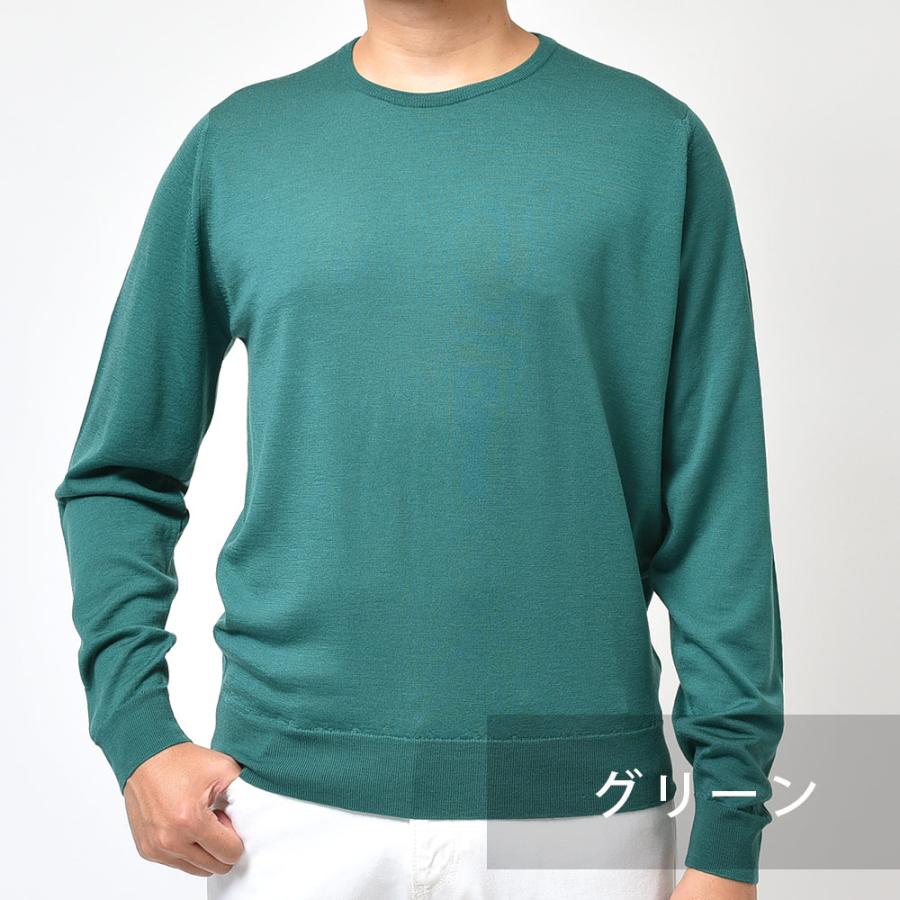 JOHN SMEDLEY ジョンスメドレー KERSHAW メリノウール 30ゲージ クルーネック ニット MODERN FIT_7