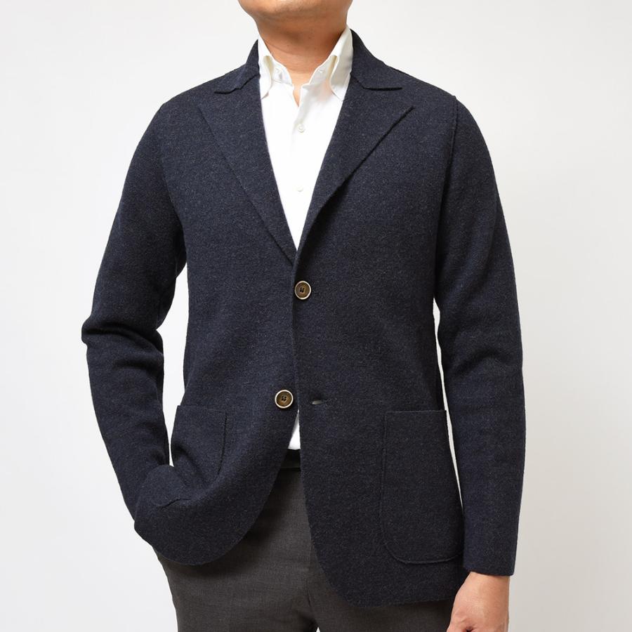 Settefili Cashmere セッテフィーリ カシミア メリノウール ミラノリブ ニットジャケット｜realclothing｜09