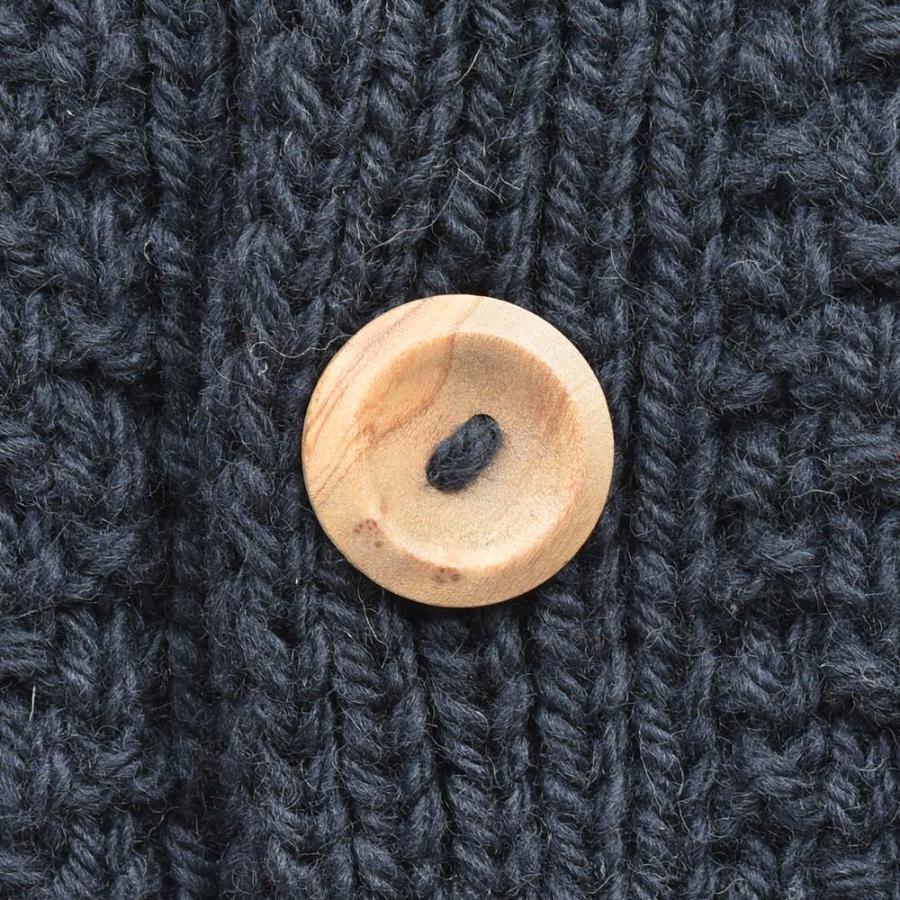 INVERALLAN インバーアラン 4A GOLFER CARDIGAN アランニット ノーカラー カーディガンの画像
