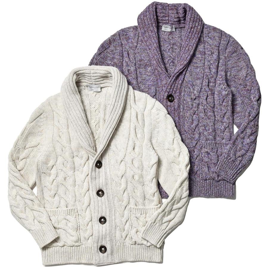 Settefili Cashmere ケーブルニットカーディガン44 タオル生地 Settefili Cashmere セッテフィーリ カシミア カシミヤ ケーブル