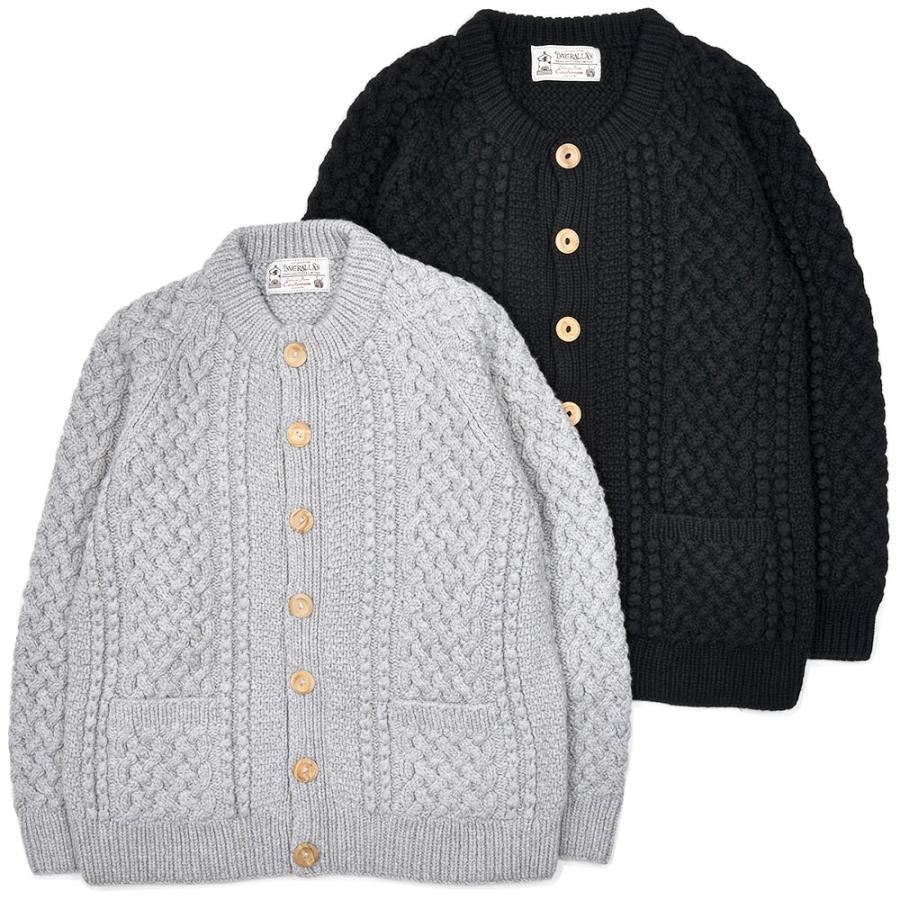 INVERALLAN（インバーアラン）4A GOLFER CARDIGAN カシミヤ ノーカラー