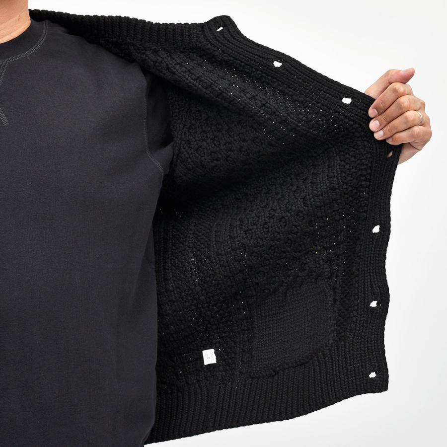 INVERALLAN（インバーアラン）4A GOLFER CARDIGAN カシミヤ ノーカラー 