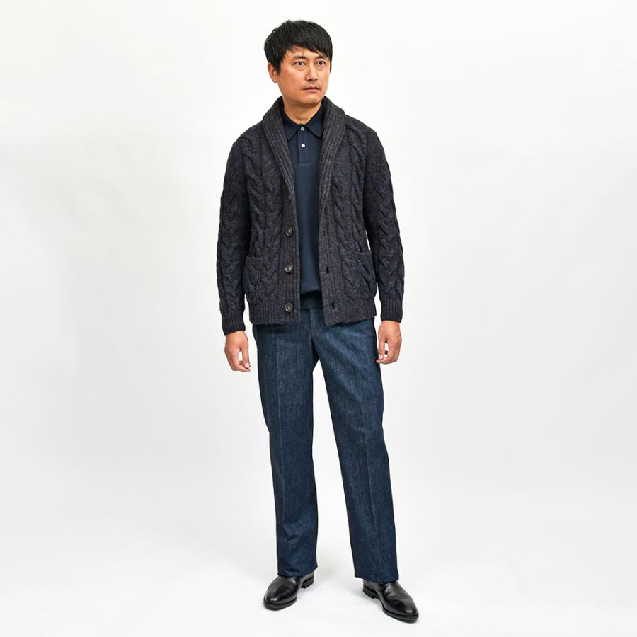 Settefili Cashmere（セッテフィーリ カシミア）ウールカシミヤ ショールカラーカーディガンの画像