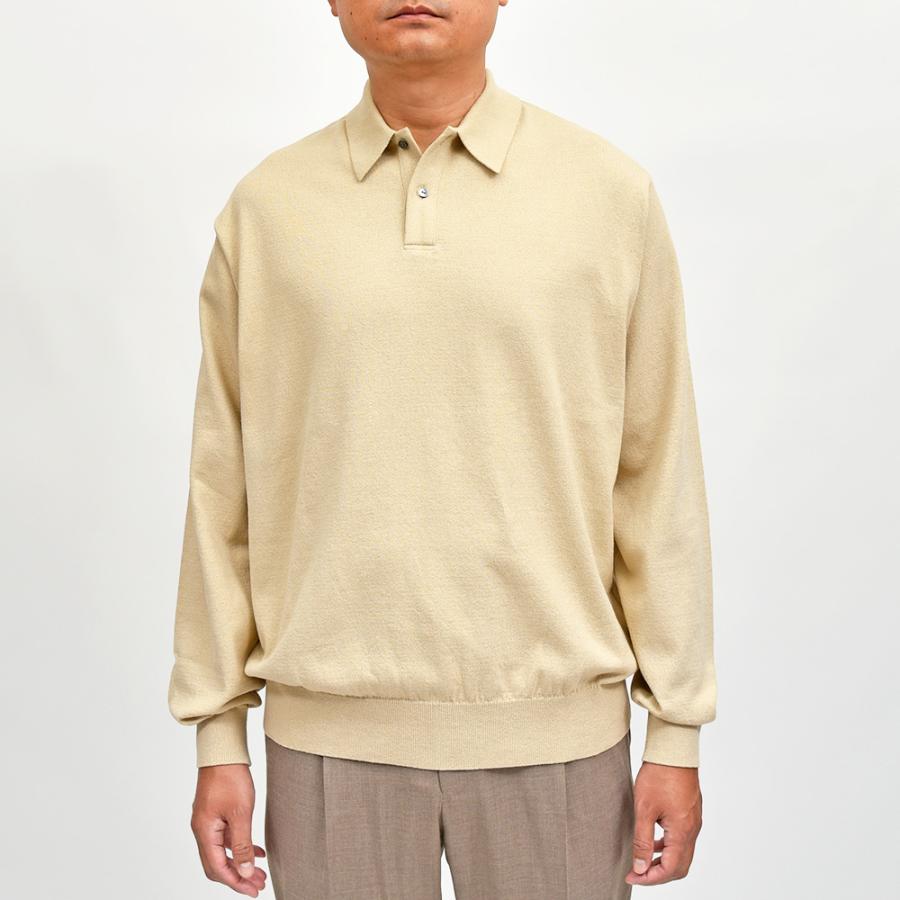 Yonetomi（ヨネトミ）LIGHT WAVE COTTON KNIT POLO ウェーブコットン