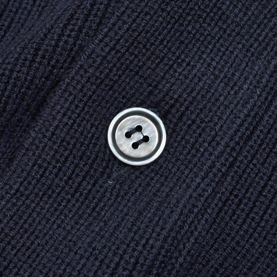 Settefili Cashmere（セッテフィーリ カシミア）ウール リブ編み ショールカラーカーディガンの画像