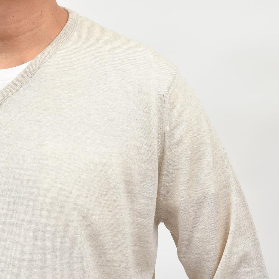 JOHN SMEDLEY（ジョンスメドレー）PACKHAM エクストラファインメリノウール 30ゲージ Vネックニット MODERN FIT |  | 06