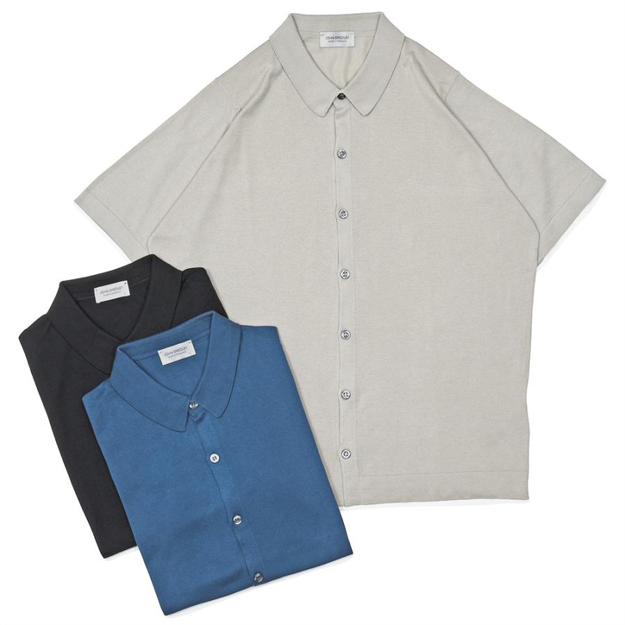 JOHN SMEDLEY（ジョンスメドレー）FOLKE シーアイランドコットン 30ゲージ ニットシャツ EASY FIT