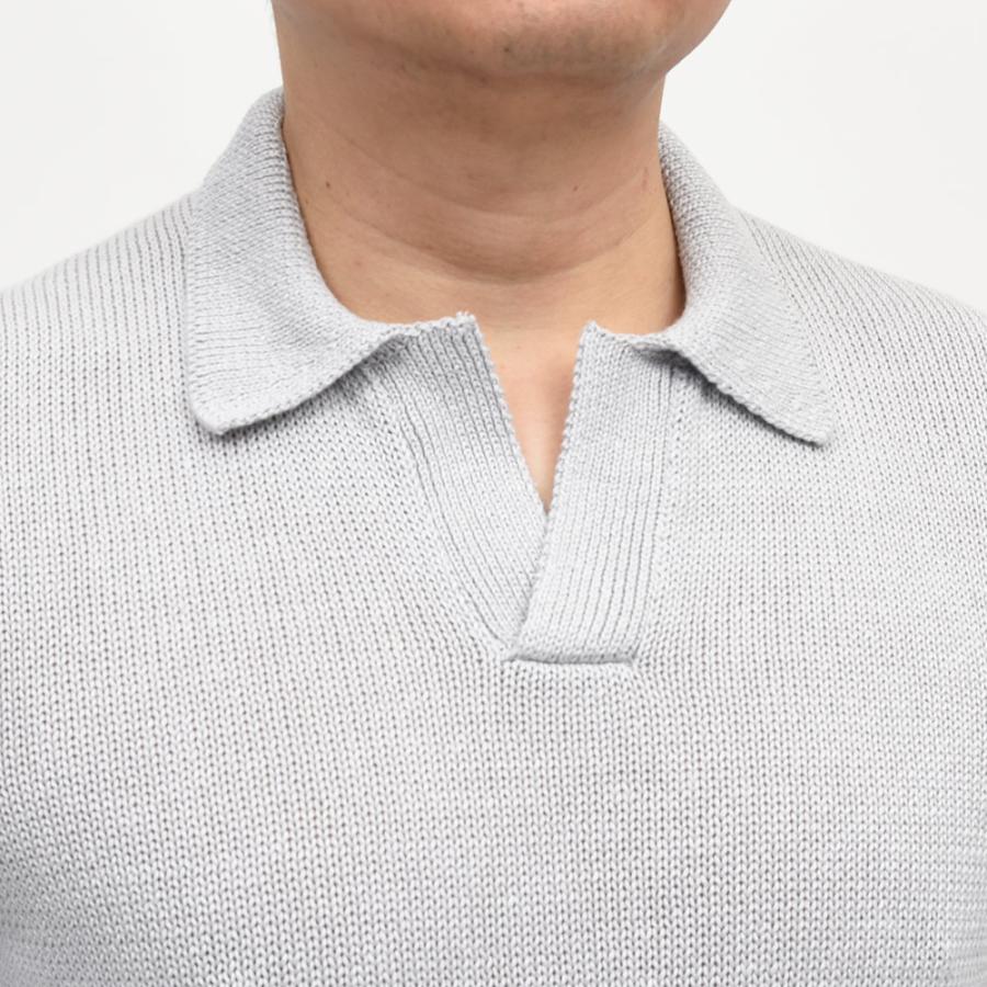 Settefili Cashmere（セッテフィーリ カシミア）リネンコットン スキッパーニットポロの画像