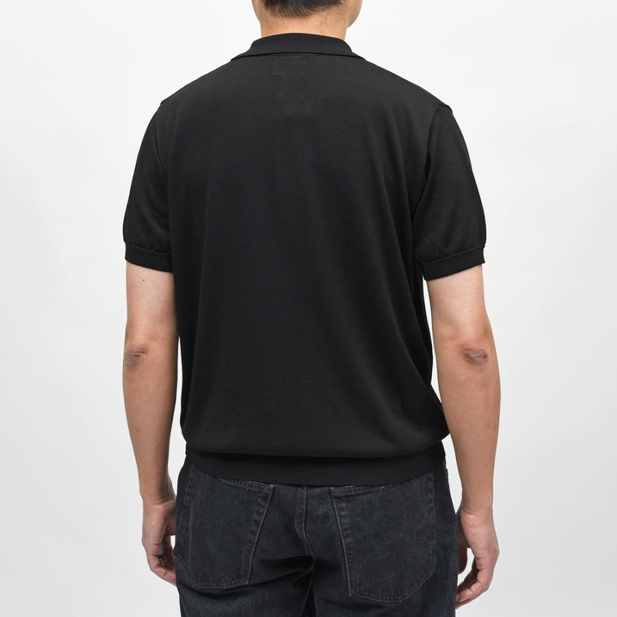 Yonetomi（ヨネトミ）SILK KNIT POLO シルク ハイゲージ ニットポロの画像