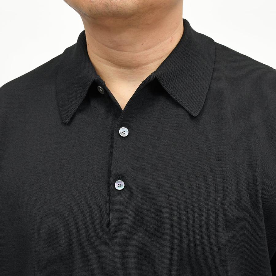 Yonetomi（ヨネトミ）SILK KNIT POLO シルク ハイゲージ ニットポロの画像