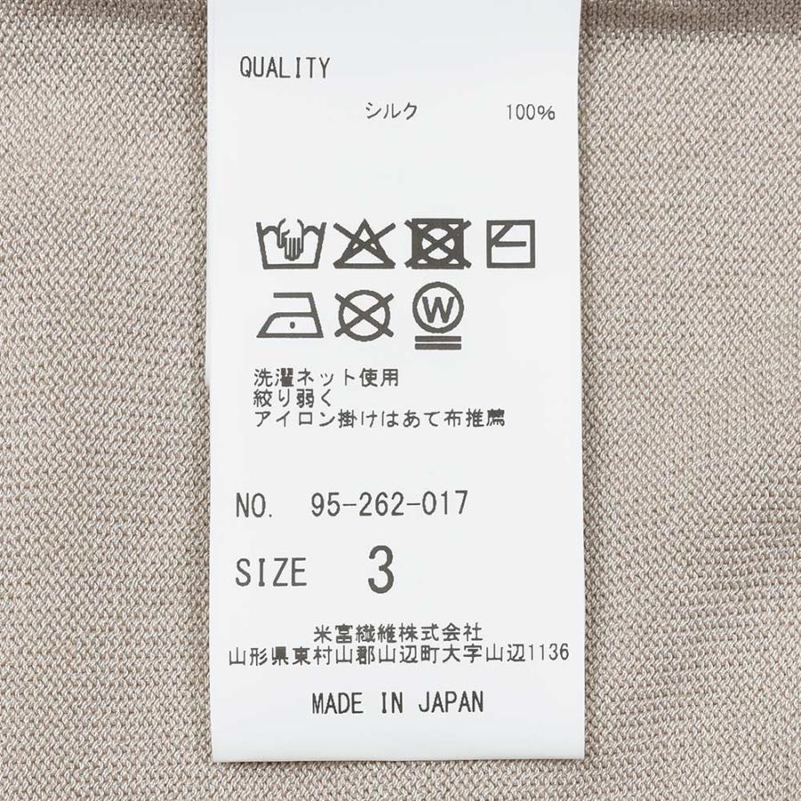 Yonetomi（ヨネトミ）SILK KNIT POLO シルク ハイゲージ ニットポロの画像
