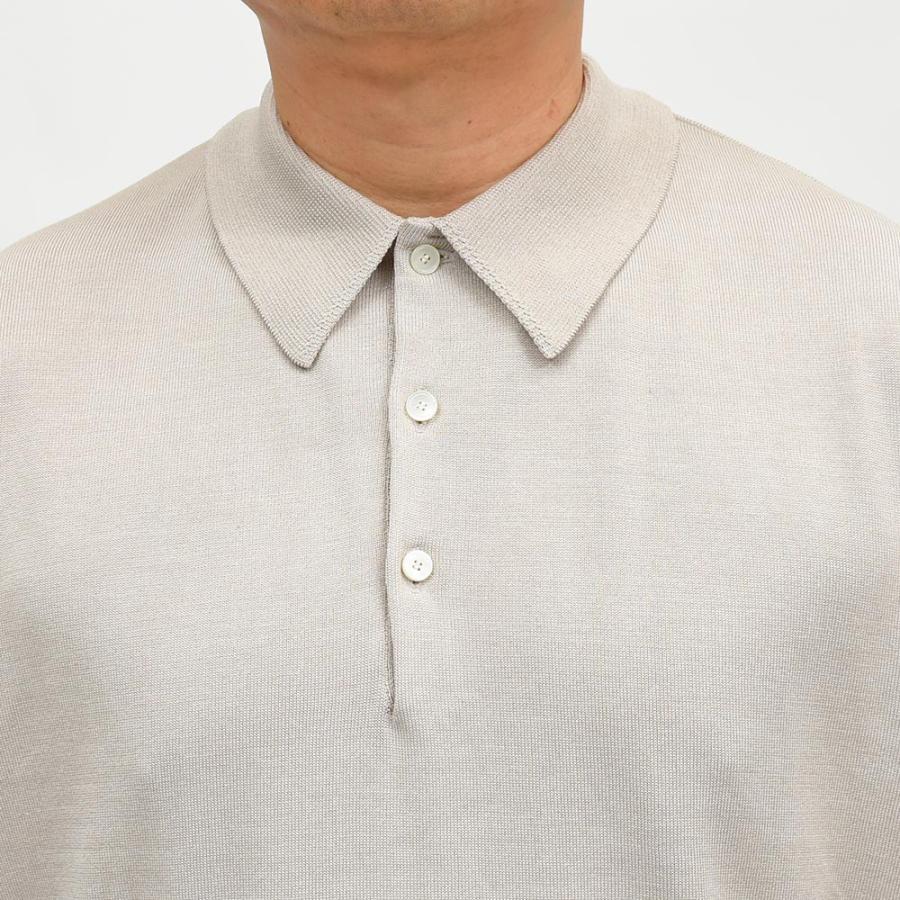 Yonetomi（ヨネトミ）SILK KNIT POLO シルク ハイゲージ ニットポロの画像