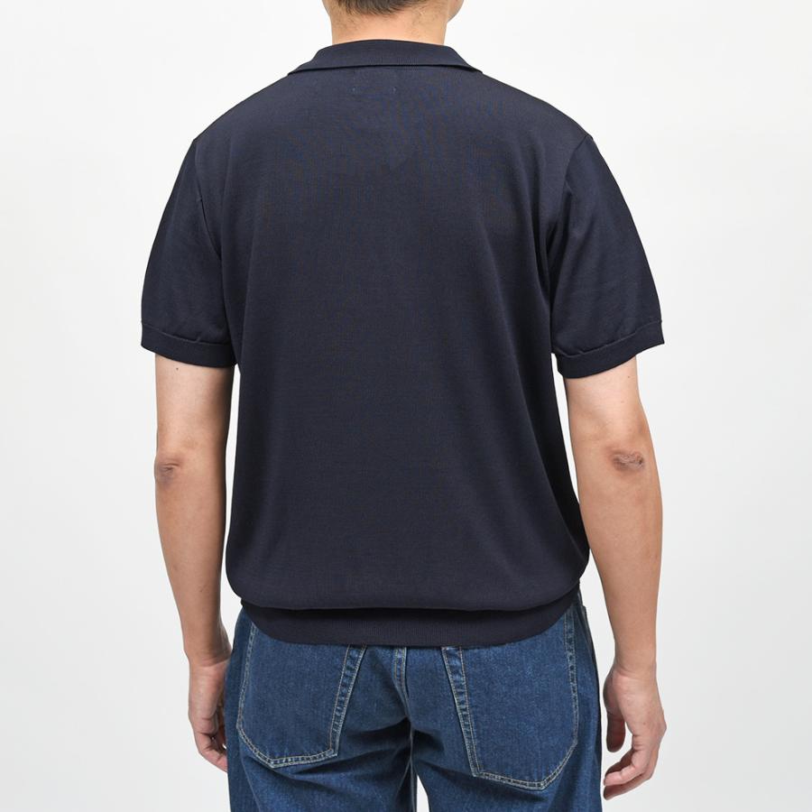 Yonetomi（ヨネトミ）SILK KNIT POLO シルク ハイゲージ ニットポロの画像