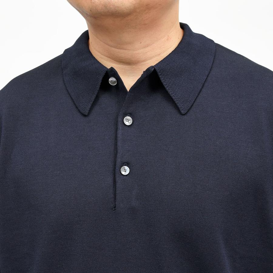 Yonetomi（ヨネトミ）SILK KNIT POLO シルク ハイゲージ ニットポロの画像