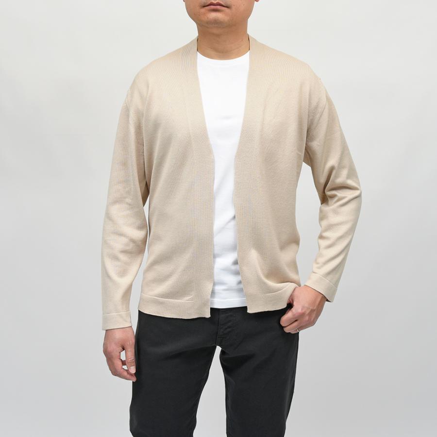 JOHN SMEDLEY（ジョンスメドレー）S4680 シーアイランドコットン 24ゲージ ボタンレス ニットカーディガンの画像