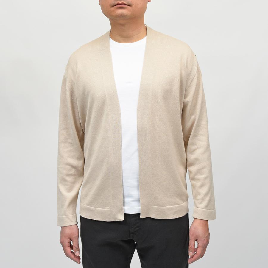 JOHN SMEDLEY（ジョンスメドレー）S4680 シーアイランドコットン 24ゲージ ボタンレス ニットカーディガンの画像
