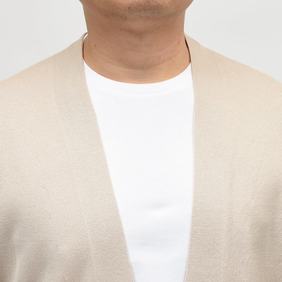 JOHN SMEDLEY（ジョンスメドレー）S4680 シーアイランドコットン 24ゲージ ボタンレス ニットカーディガンの画像