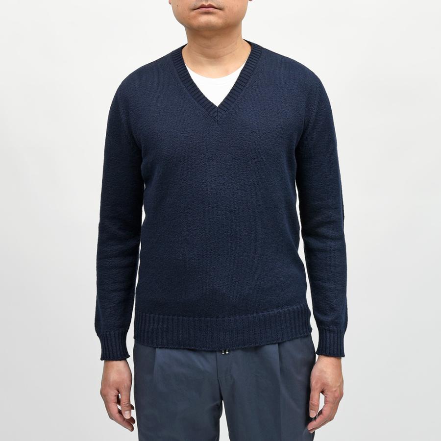 Drumohr（ドルモア）コットン 8ゲージ Vネックニット : ring - 通販