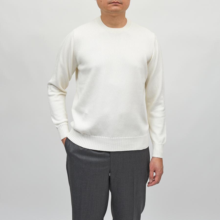 Drumohr（ドルモア）コットン 8ゲージ クルーネックニットの画像
