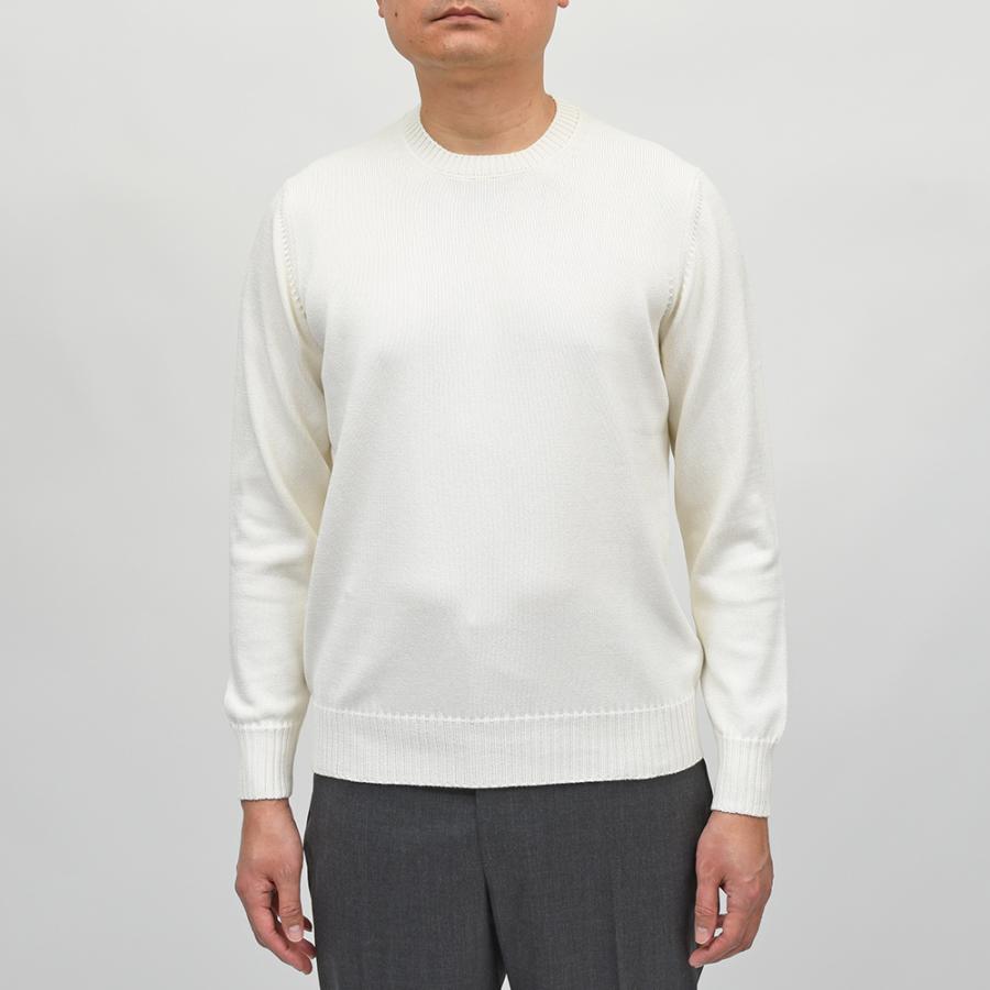 Drumohr（ドルモア）コットン 8ゲージ クルーネックニットの画像