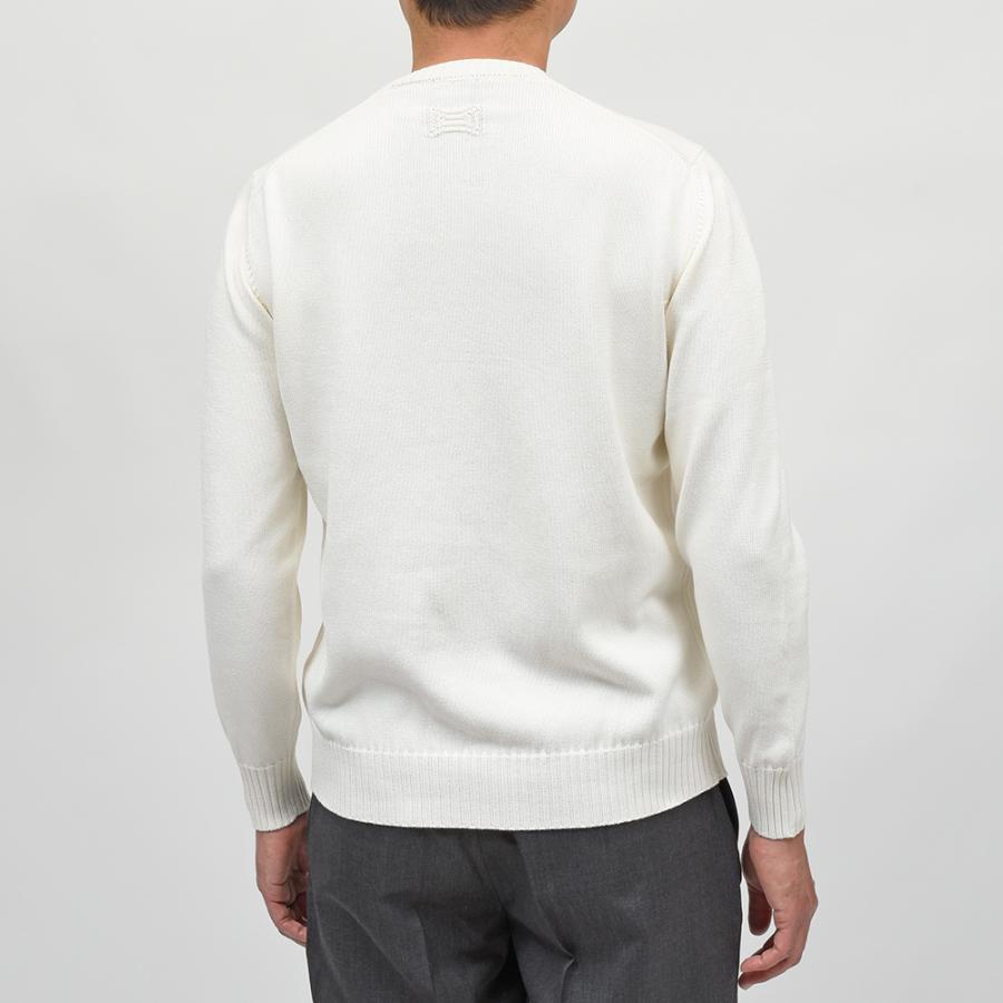 Drumohr（ドルモア）コットン 8ゲージ クルーネックニットの画像