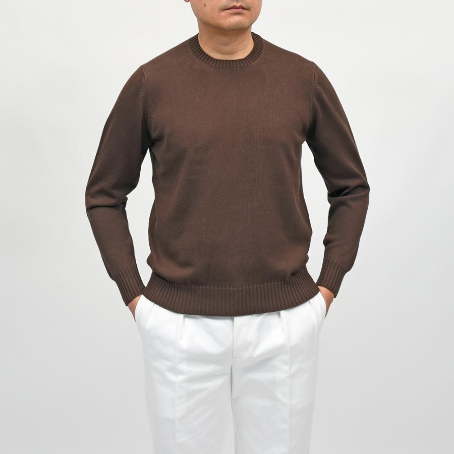 Drumohr（ドルモア）コットン 8ゲージ クルーネックニットの画像
