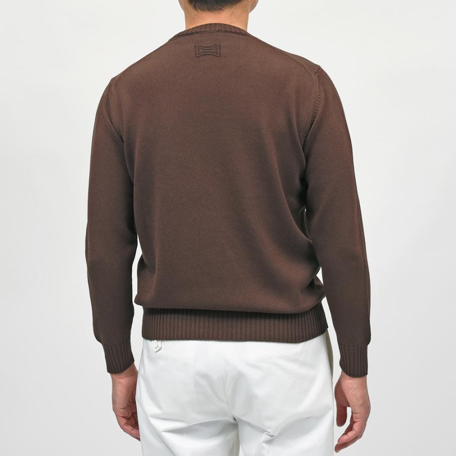 Drumohr（ドルモア）コットン 8ゲージ クルーネックニットの画像