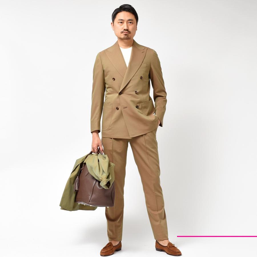 STRASBURGO ウールソラーロWジャケット48 Stile Latino スティレ ラティーノ LEO ヴァージンウール コットン