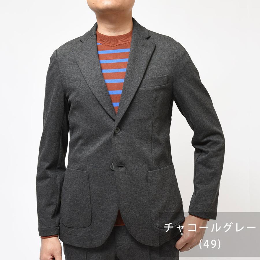 giab's ARCHIVIO ジャブスアルキヴィオ STROZZI ニューウォッシャブルジャージー ストレッチ セットアップ対応 シングル2Bジャケット A5666の画像