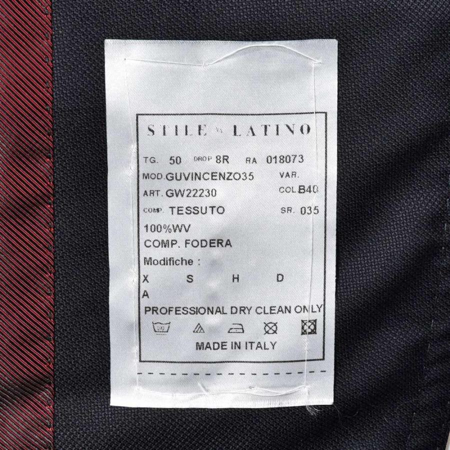 STILE LATINO スティレ ラティーノ VINCENZO ヴァージンウール ホップサック ゴールドメタルボタン シングル3Bジャケット｜realclothing｜11