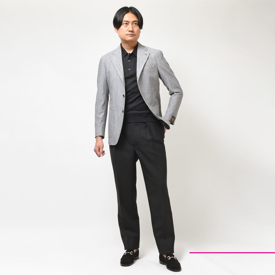 TITO ALLEGRETTO ティト アレグレット コットン ヴァージンウール トロピカル シングル3Bジャケットの画像