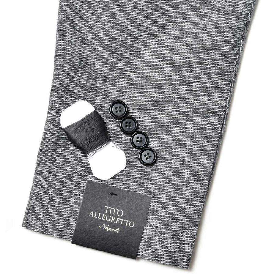 TITO ALLEGRETTO ティト アレグレット コットン ヴァージンウール トロピカル シングル3Bジャケットの画像