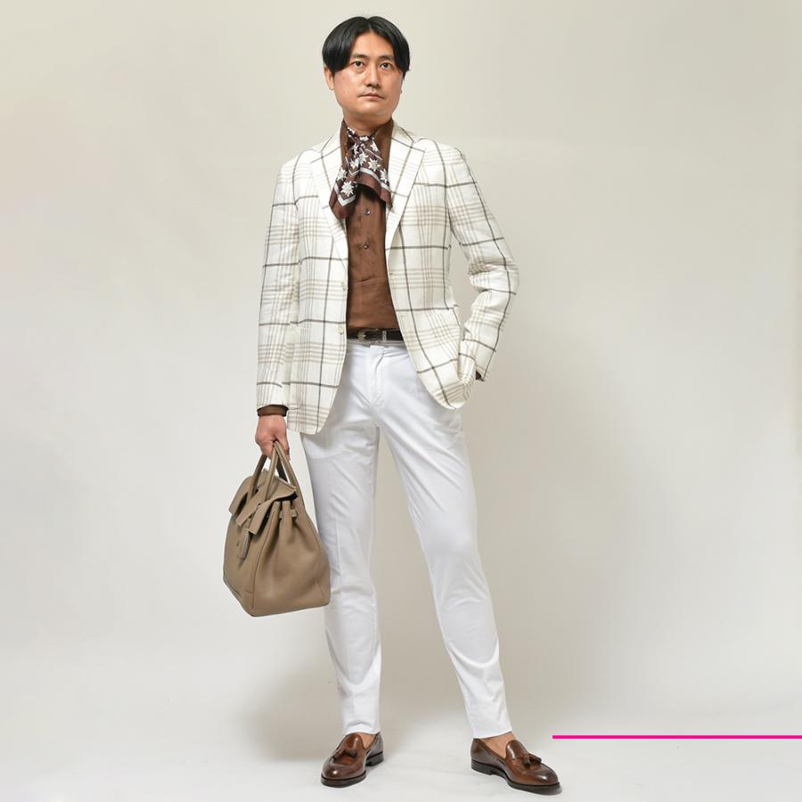 STILE LATINO スティレ ラティーノ VINCENZO リネン チェック シングル 