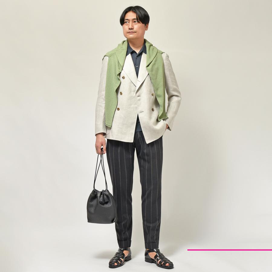 STILE LATINO スティレ ラティーノ EMILIO リネン ヘリンボーン ダブル 