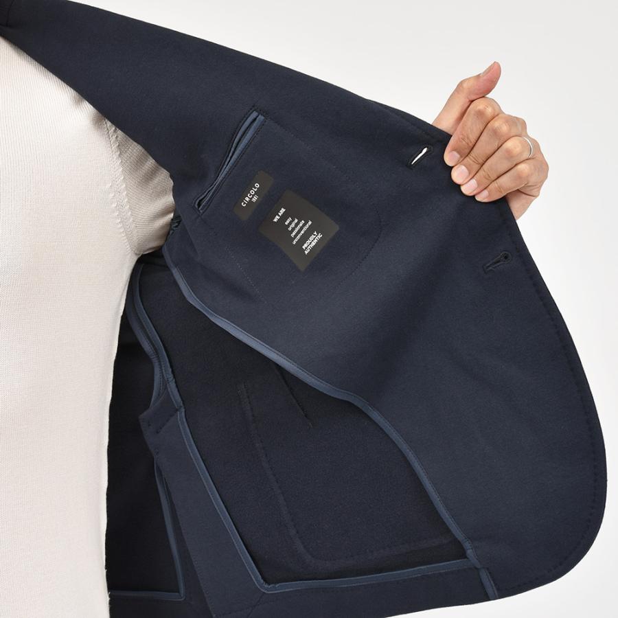 CIRCOLO 1901 チルコロ1901 コットン ストレッチ カシミヤタッチジャージー セットアップ対応 シングル2Bジャケットの画像