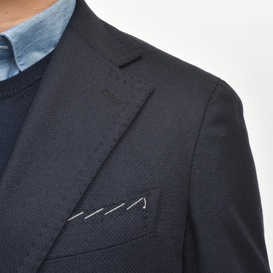 TITO ALLEGRETTO ティト アレグレット ヴァージンウール カシミヤ ホップサック シングル3Bジャケットの画像