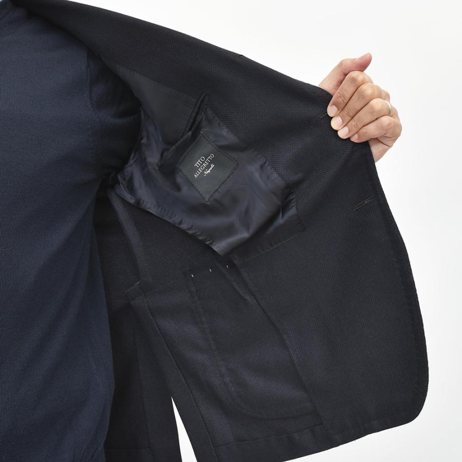 TITO ALLEGRETTO ティト アレグレット ヴァージンウール カシミヤ ホップサック シングル3Bジャケットの画像