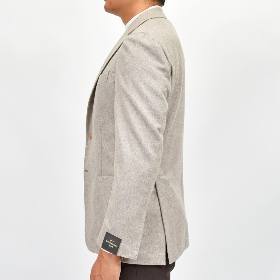 TITO ALLEGRETTO ティト アレグレット ウール カシミヤ ライトフランネル シングル3Bジャケットの画像