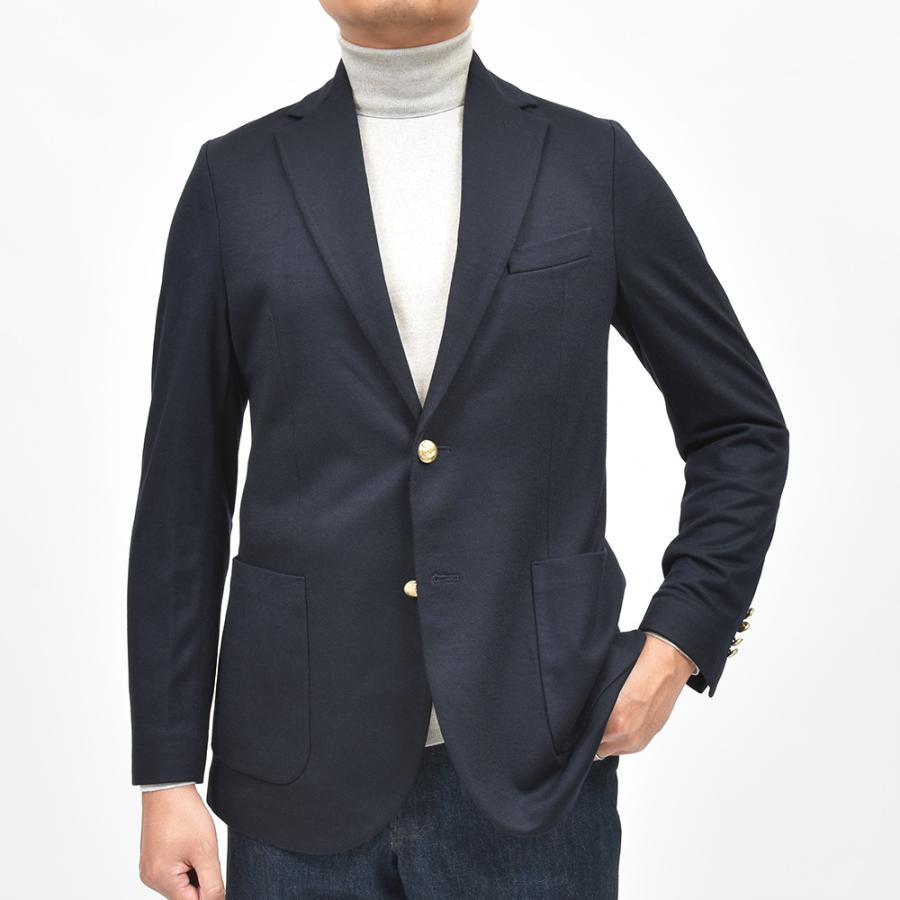 CIRCOLO ウール カシミヤ　メタルボタン ジャケット メンズ CIRCOLO ウール カシミヤ メタルボタン ジャケット