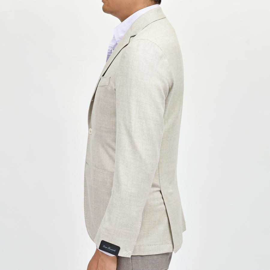 Errico Formicola エリコ フォルミコラ ANDREA Loro Piana JERSELY ウール ストレッチ サキソニー シングル3Bジャケットの画像